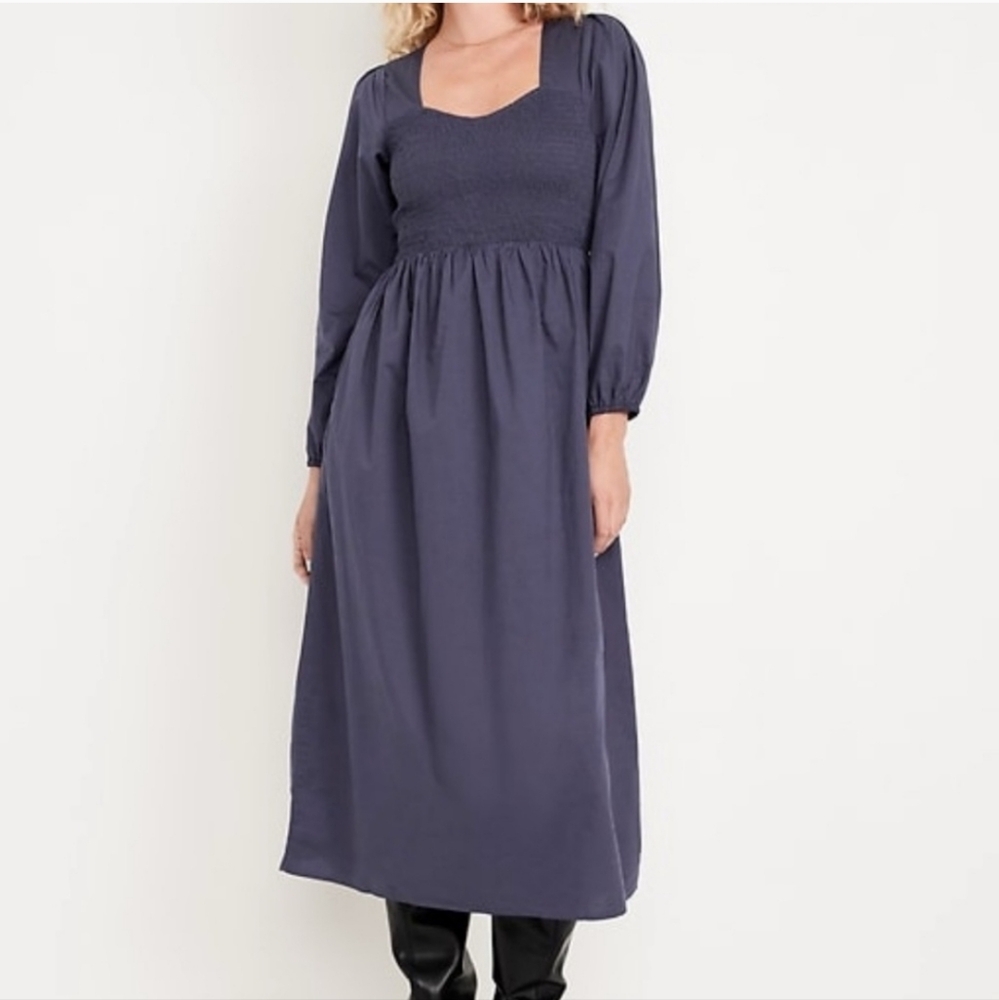Elegant Navy Blue Maxi Dress NWT